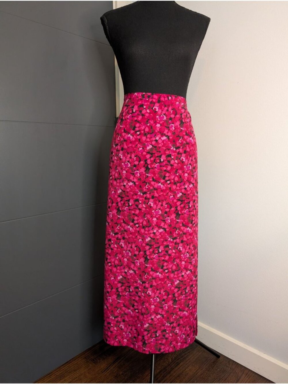 Vintage 90s Venezia Jeans Womens Pink Floral Maxi Skirt Size 18/20